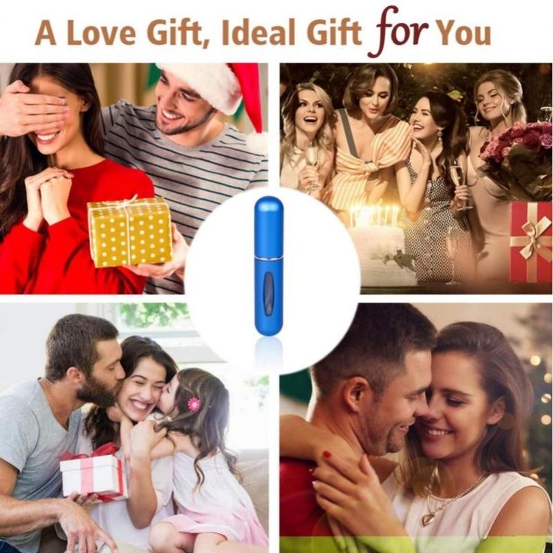 Perfume Dispenser, 1 Count Travel Refillable Perfume Bottle, 5ml Portable Perfume Bottle, Cylindrical Spray Bottles, Perfume Storage Tools 7