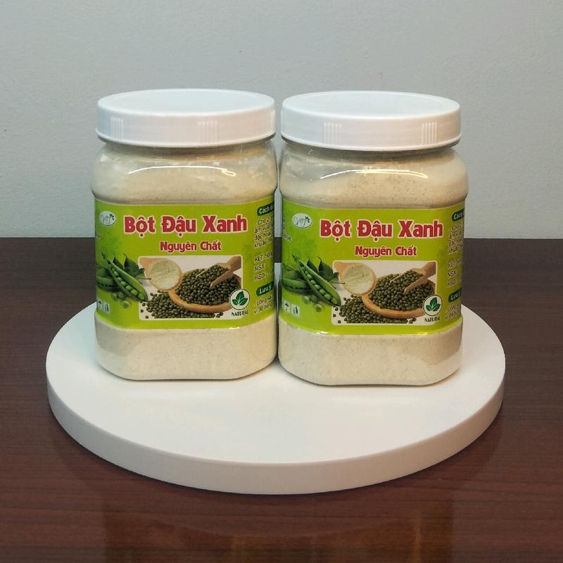 combo 2 hộp bột đậu xanh nguyên chất rang xay ( 500g/hộp) Khong Chua Đường