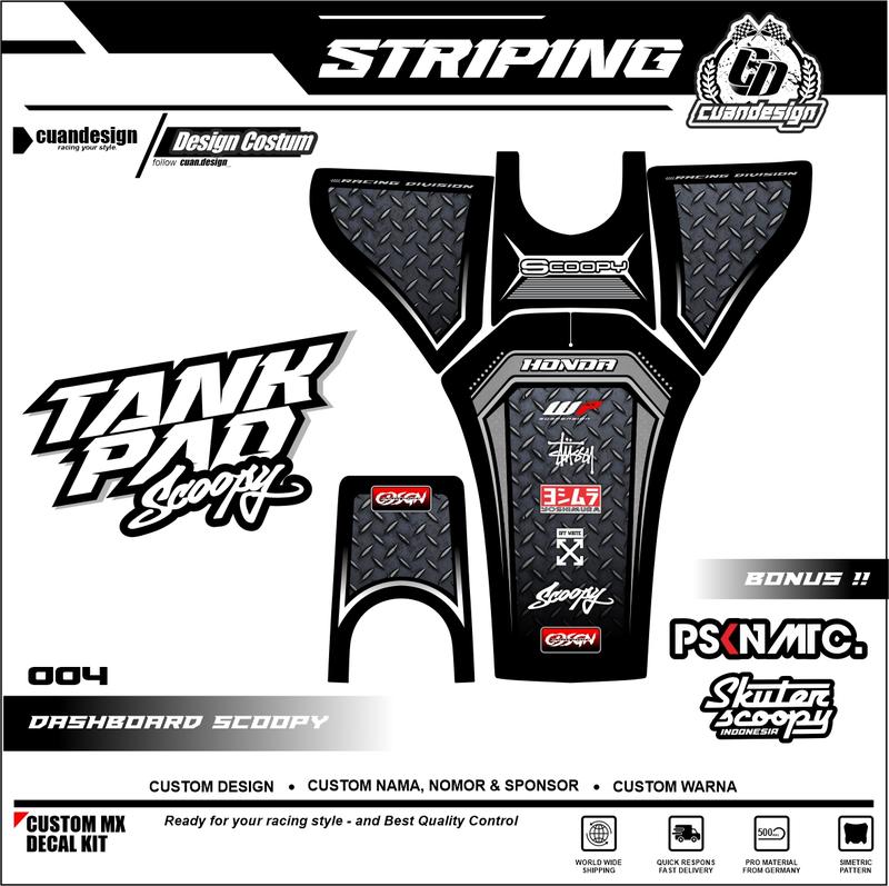 Stiker Striping Pelindung Dashboard Motor Scoopy 2020 2021 2022 - Motorcycle 3