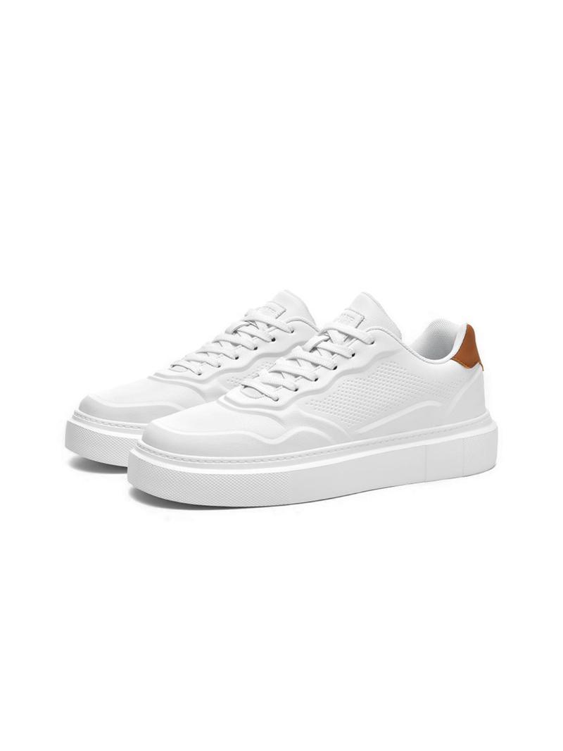 Product Introduction of Men's Fashionable Lace Up Low Top Sneakers, Casual Comfortable Breathable Skate Shoes, Male All-match Round Toe Sports Shoes for Daily Wear 8