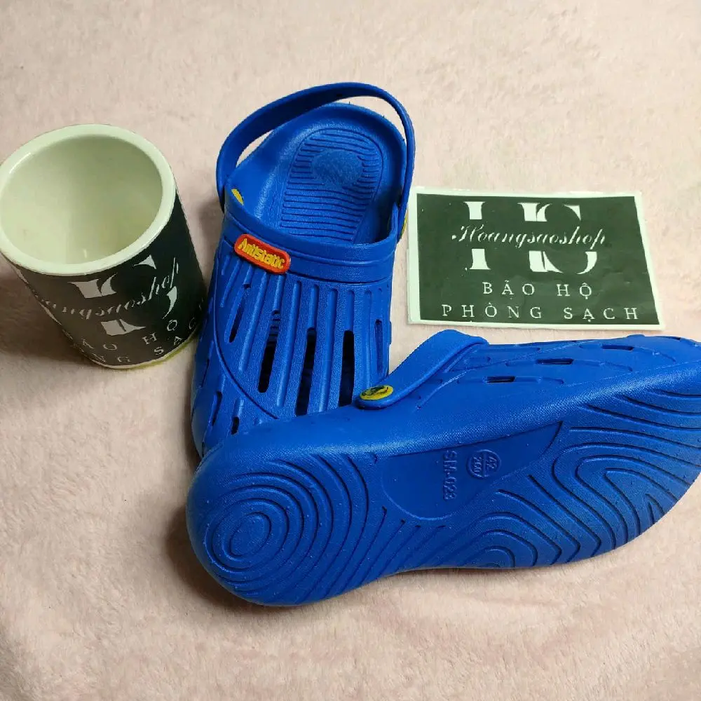 Sục tĩnh điện màu xanh, màu đen   Jean Slipper Đế Bằng