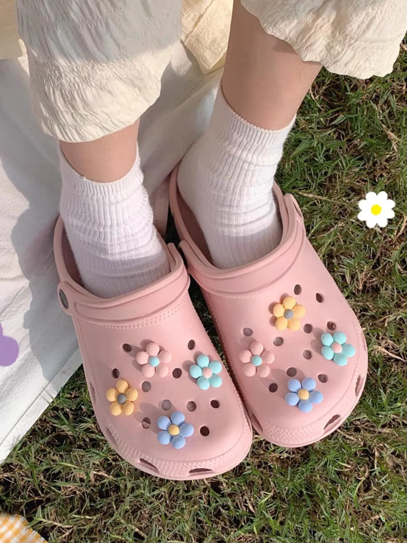 Cute Colorful Resin Shoes Decorations for Slippers, Fashionable Shoes Decorations for Women & Girls, Shoes Accessories for Clogs