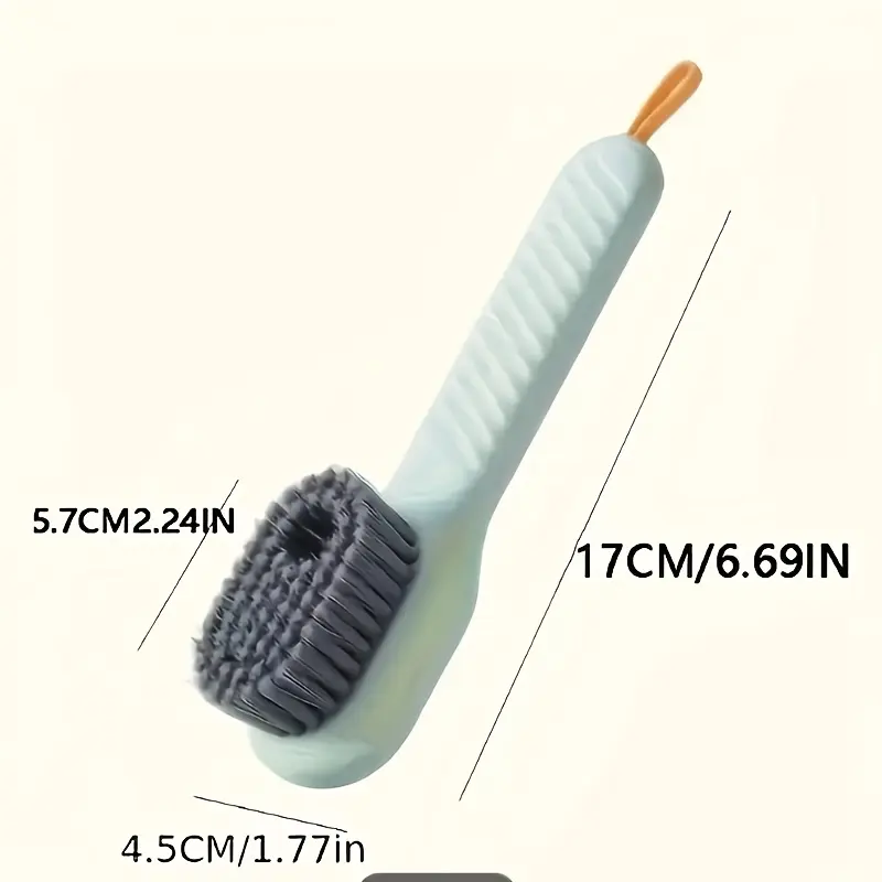1 PCs Multifunctional Shoe Brush with Built-in Soap Dispenser, Soft Bristle-Suitable for Bathroom, Kitchen and Laundry Room