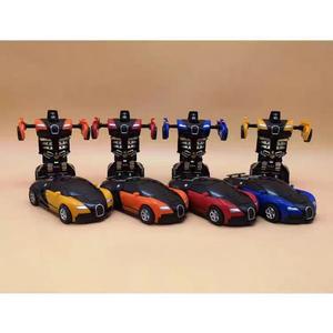 Trendy Hot-Selling Inertia Car One-Click Collision Transforming Sports Car Robot Toy barilan  toys  kids
