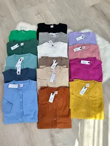 [ALLN Knitwear] Cardigan Rajut Motif Totol Polos Premium