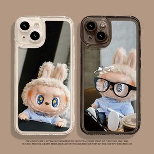 Labubu Compatible with iPhone 16 Pro Max Phone Case Cute Apple 15 Cartoon 14/13/12 Cover