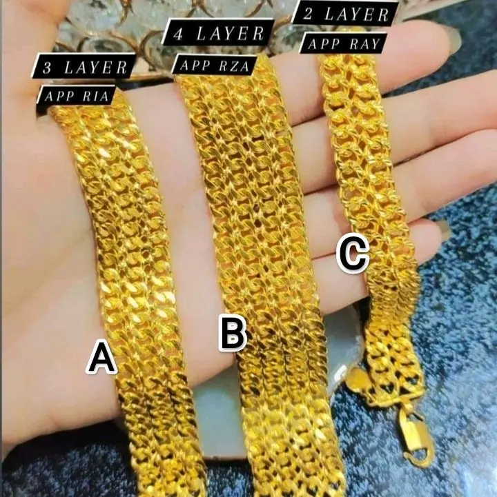 GELANG SULTAN KEKINIAN GELANG JALIN ASAHAN LAPIS EMAS 24K