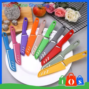 IOS 458 Pisau Dapur Mini Pemotong Makanan  Pisau Buah Sayur Import COD Stainless Kitchenware