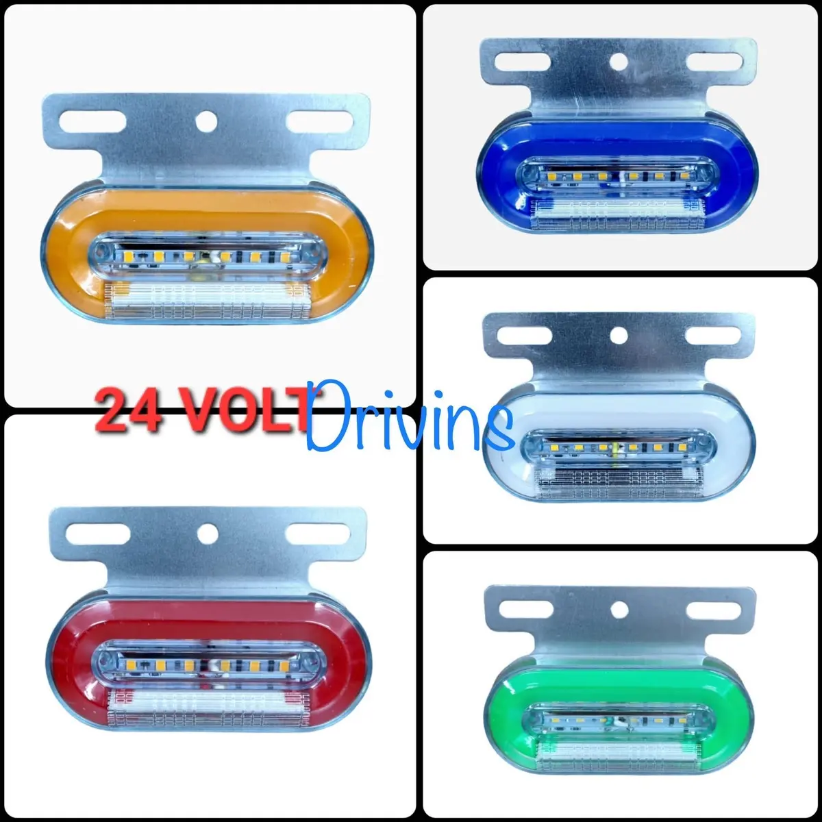 LAMPU LED BAK SAMPING TRUK LAMPU SEIN RUNNING 24 VOLT MODEL C