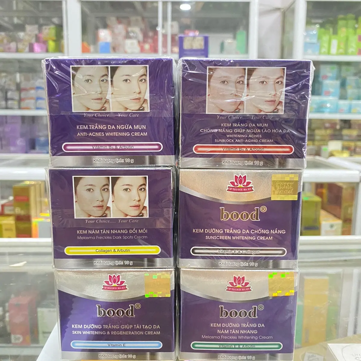 Kem BOOD 10g Thảo Dược Hoa Sen ( Tda - TTao-TNhang- Mụn- Nam- LHoa)