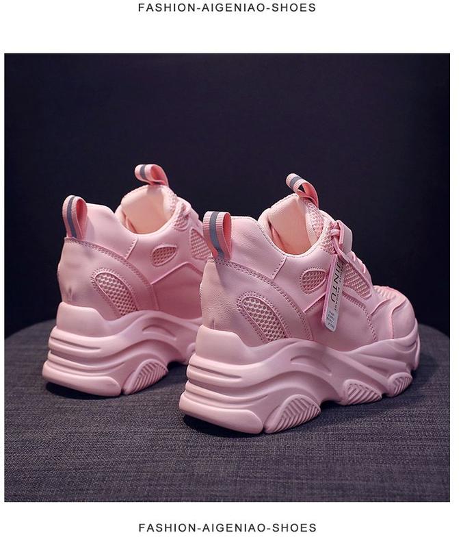 Product Introduction of Giày Lưới Thoáng Khí Cho Nữ, Giày Thể Thao Mới, Dad Shoes Đế, Giày Trắng Thường Ngày Đế Tăng Chiều Cao Mùa Lò Xo 2023 9
