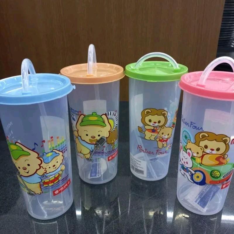 Lion star botol minum sedotan 370ml/botol minum sedot/cup with strow 0