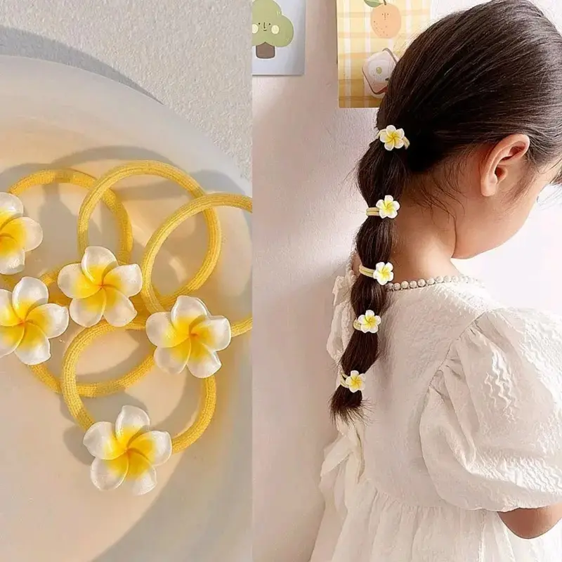Chùm Dây Cột Tóc Hoa Xứ Ngọt Ngào Hàng Hottrend Chun Nữ Voi Women Nhung 6
