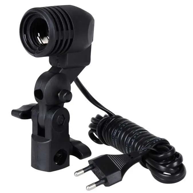 TaffSTUDIO Lamp Holder Lampu Foto Soket E27 dengan Dudukan Payung - HQ-DZ1 5