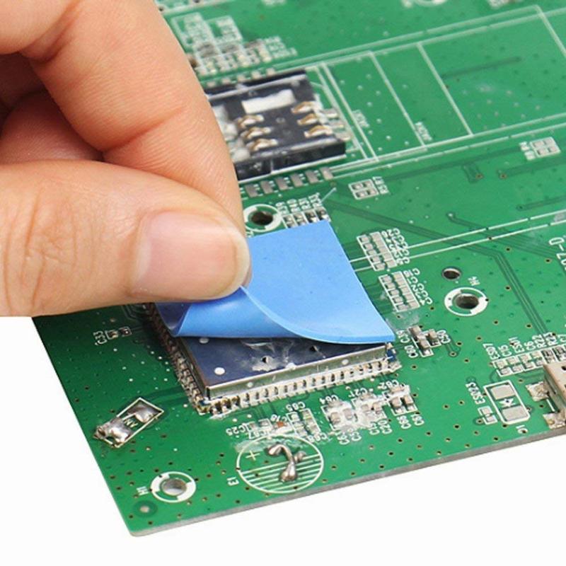 Product Introduction of 100mm*100mm*0.5mm GPU CPU Heatsink Cooling Conductive Silicone Pad Thermal Pad High Quality (1pc) 17