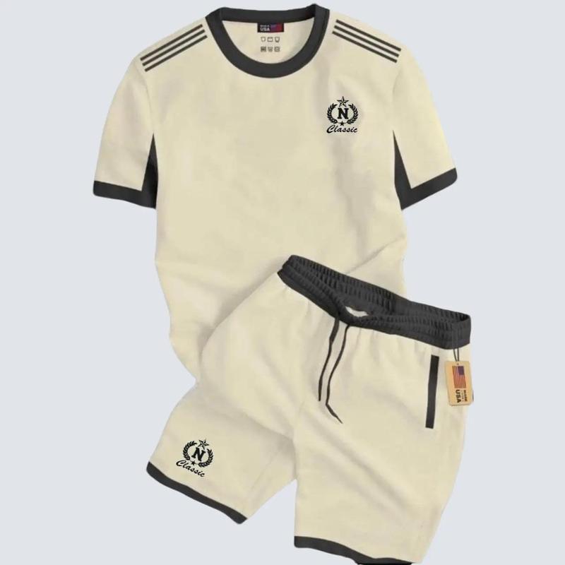 Bộ Thể Thao Nam Cổ Tròn (Bông Lúa)Chất TICI Co Dãn 4 Chiều,Mềm Mát Dễ Phối Đồ Cotton