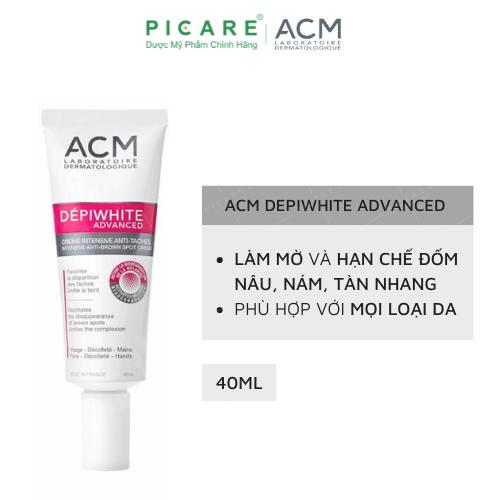 Kem Dưỡng Làm Mờ Và Giảm Đốm Nâu Tàn Nhang ACM Depiwhite Advanced Intensive Anti Brown Spot Cream 40ml Làm Đẹp Da Women Skincare Cho Bé Chăm Sóc Da