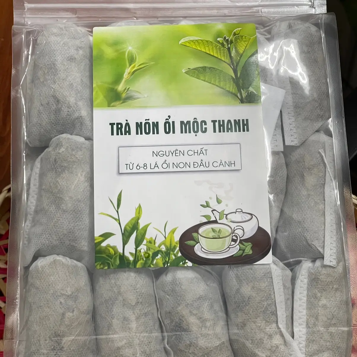 30 túi lọc  Trà lá ổi non sấy khô nguyên chất – vị nhẹ dịu, dễ uống mỗi ngày