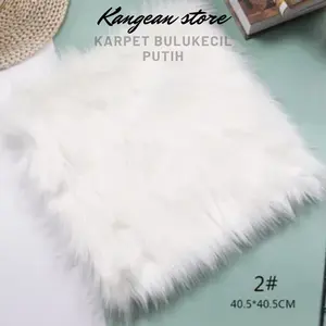 ALAS TAPLAK BULU MEJA BULU KOREA AESTETIK 30X40CM