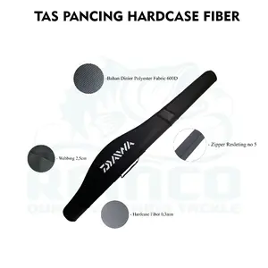 NEW Tas Pancing Selempang Daiwa Hardcase Fiber WaterProof Motif Loreng ukuran 80cm 100cm 120cm TERLARIS