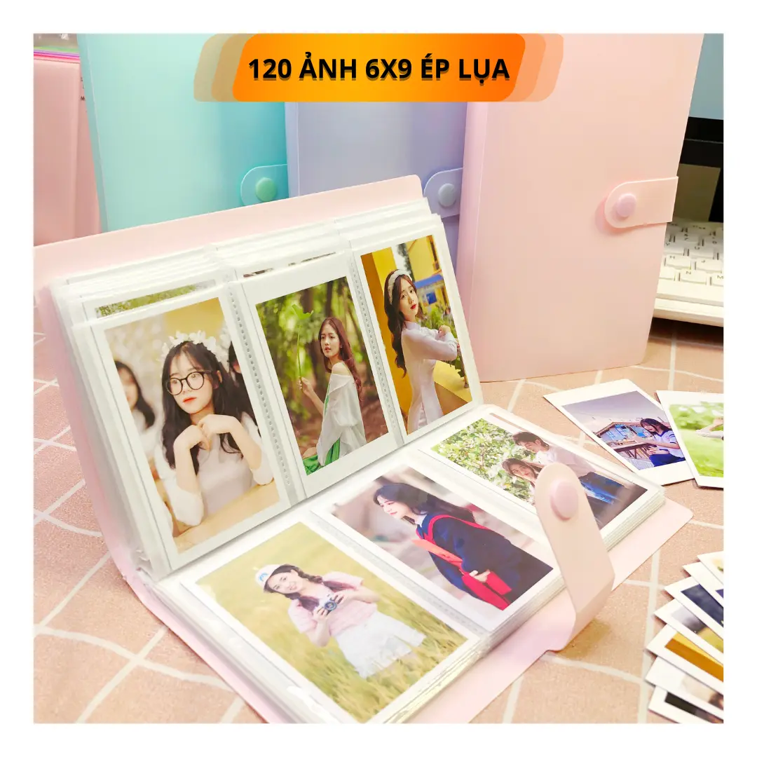 [TẶNG ALBUM] Combo 120 ảnh 5,4x9cm(6x9), kiểu 4 viền trắng. Ảnh được ép lụa chống nước, tăng độ bền màu. Phù hợp cho ảnh chụp từ điện thoại. Lưu trữ kỷ yếu, treo cùng kẹp dây, đèn led, dán tường, decor phòng ngủ. KA11 album  đựng ảnh album  đựng