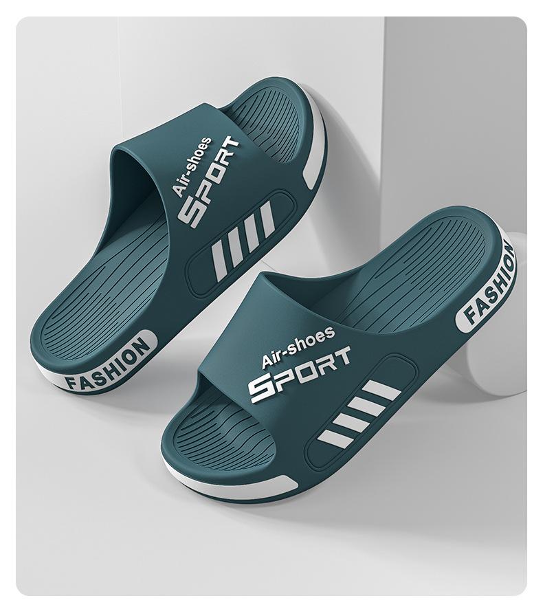 Product Introduction of Deodorant Slippers Men's Summer plus Size 2024 New Indoor Home Sandals Widened Non-Slip Sports Men's Shoes Wholesale 15