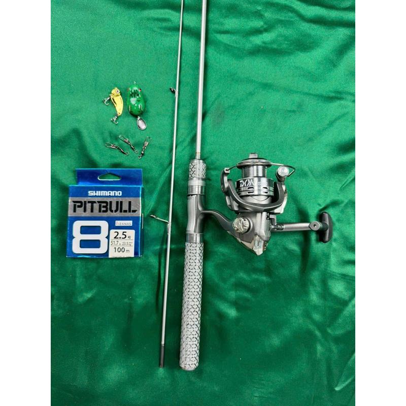  Combo Cần Câu Lure Cao Cấp - Cần câu ul bạċ kèm máy CL & Shimano Pit Bull X8 - Lý tưởng cho câu cá 