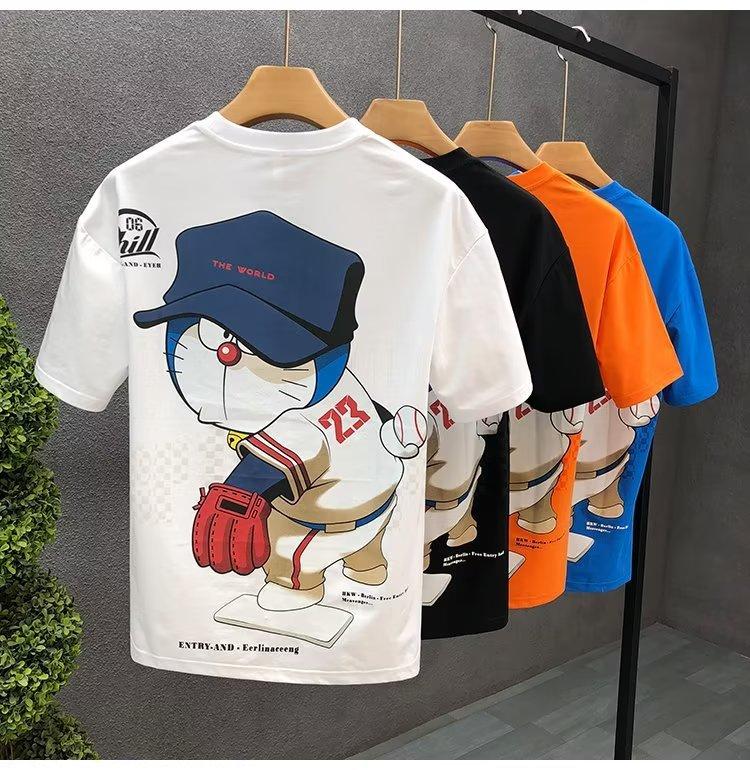 Product Introduction of Áo Thun Cotton, ngắn Tay, In Hình Hoạt Hình, Dành Cho Nam Giới, Hàng Mới Về Mùa Hè, Thiết Kế Thanh Niên, Cổ Tròn, Áo Tay Lửng 23