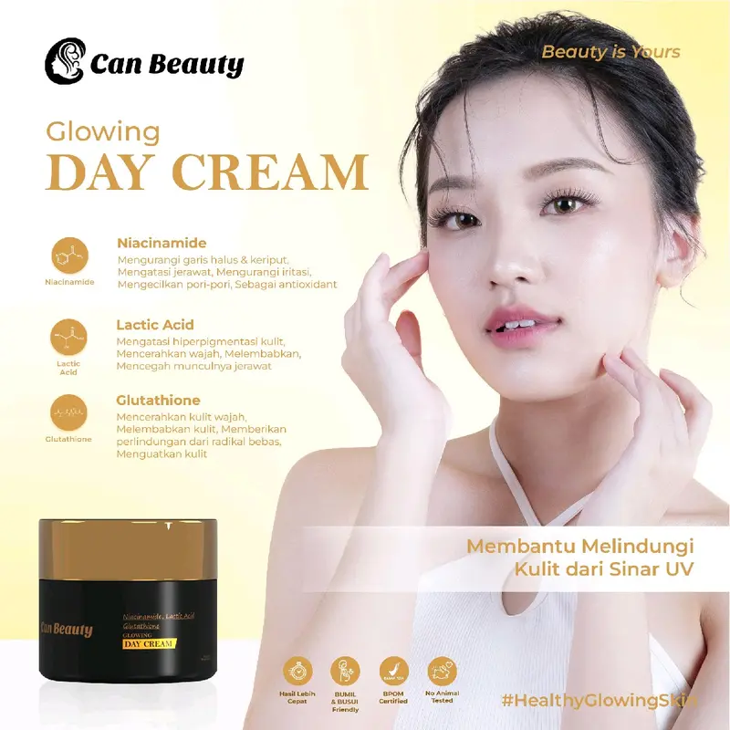 [[Official]] Dewy Glow Day Cream Can Beauty Semua Jenis Kulit SPF 30 4