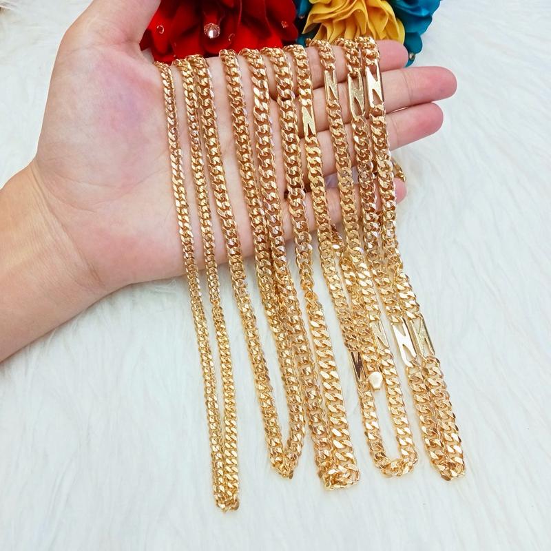 Dây Chuyền Khoen Lật Đồng Đỏ Màu Vàng Miền Tây 750  Trang Sức