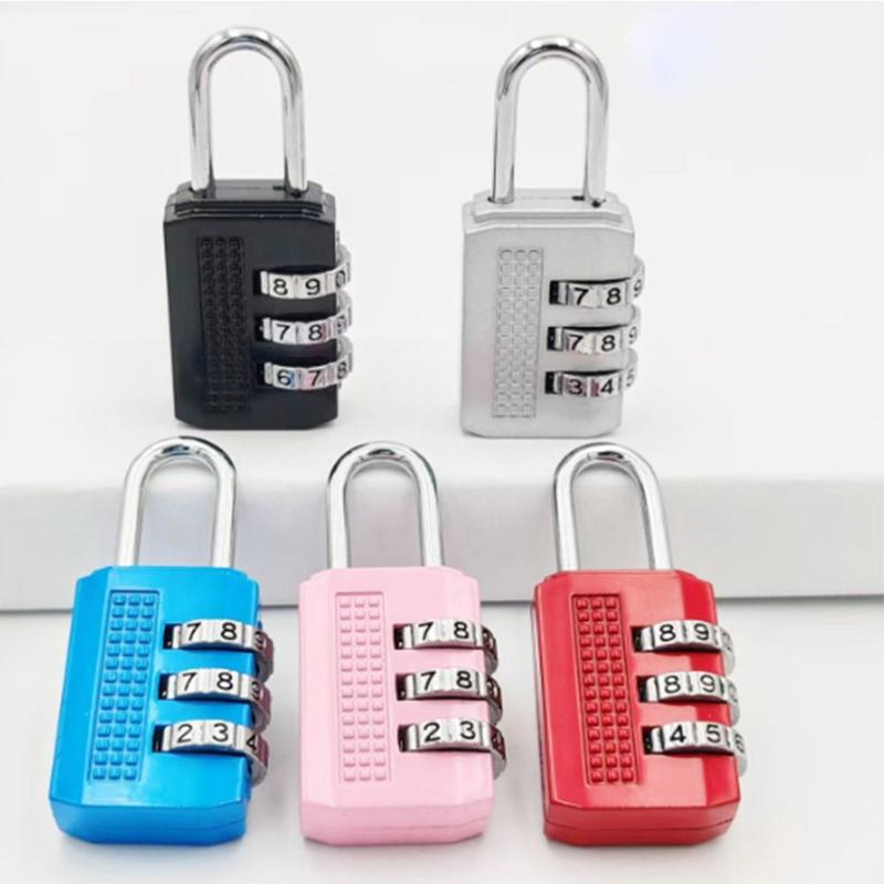 Product Introduction of Khóa Số Mini, Thiết Kế Đơn Giản, Mã Số 3 Chữ Số, Màu Trơn Chống Trộm, Bền, Được Làm Bằng Hợp Kim, Thích Hợp Cho Ngăn Kéo 10