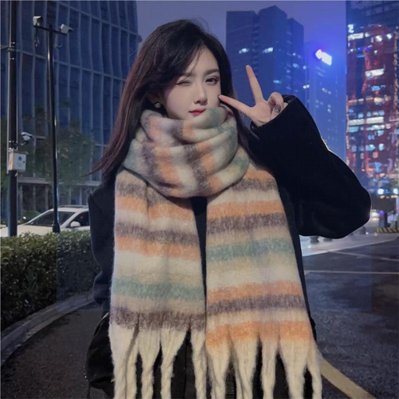 Product Introduction of Women Casual Plaid Fringe Scarves 14