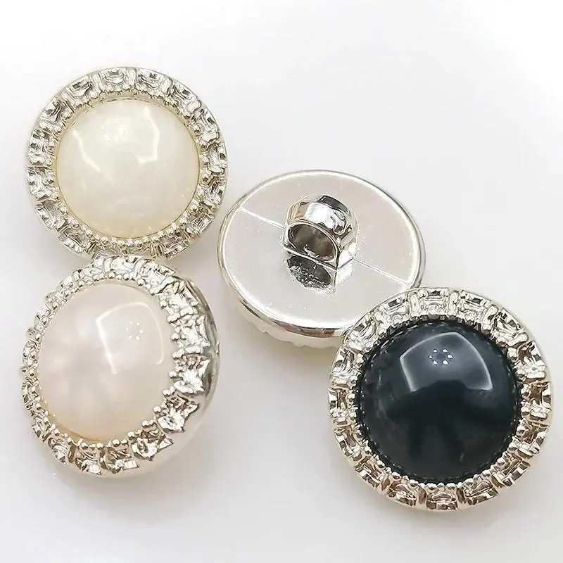 10 cái / lốc Nút quần áo thời trang 17,5 / 21 / 25mm Nút chuôi nhựa màu vàng Phụ kiện may mặc 2