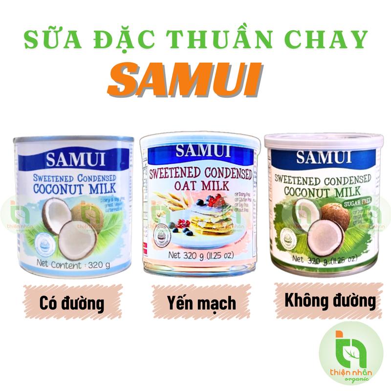  Sữa đặc thuần chay có đường  không đường yến mạch SAMUI 320g Condensed Milk 