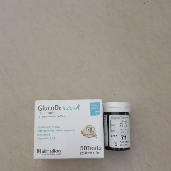 Strip Test Glukosa Gluco Dr - Auto - AGM 4000 1 tube isi 25pc