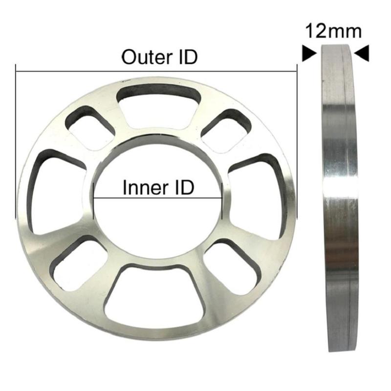 Product Introduction of 2 Pieces 1/2\\\" (12mm) Thickness 4-Hole Wheel Hub Spacer for 0