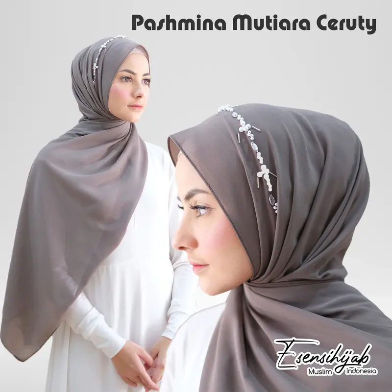 HIJAB PASHMINA PAYET/JILBAB KONDANGAN CERUTY 3
