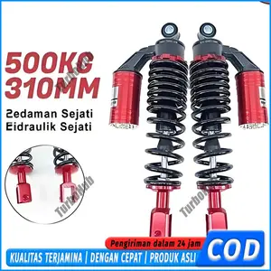 Shockbreaker Belakang Tabung Atas 310/330mm Free Anting Copy YSS Gplus Universal Vario Beat Mio