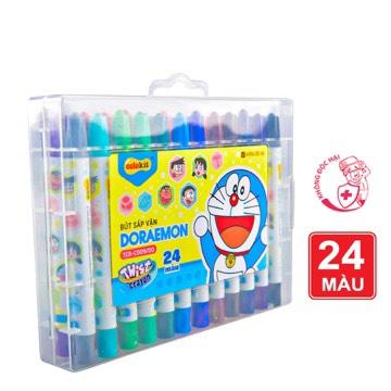 Bút sáp vặn 12 18 24 màu Thiên Long Colokit TCR-C007 TCR-C008 TCR-C009 DO