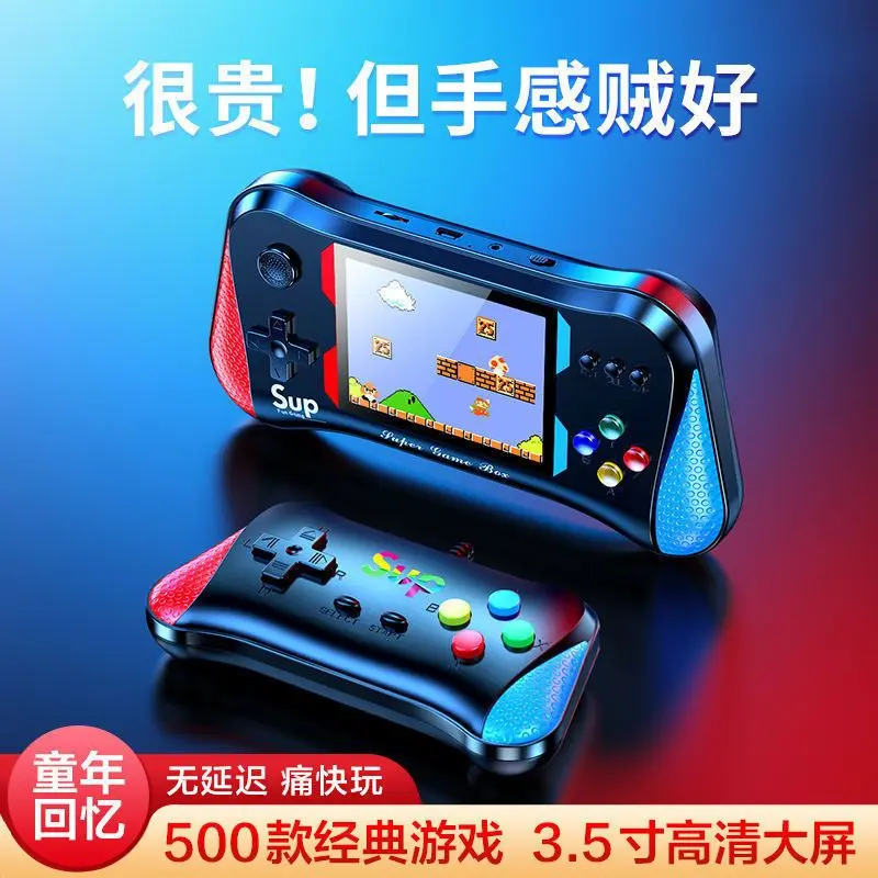 Sup Handheld Game Machine 800-in-One Game Children's Electronic Brand New Classic Nostalgic Double Rechargeable Game Machine Protection Console