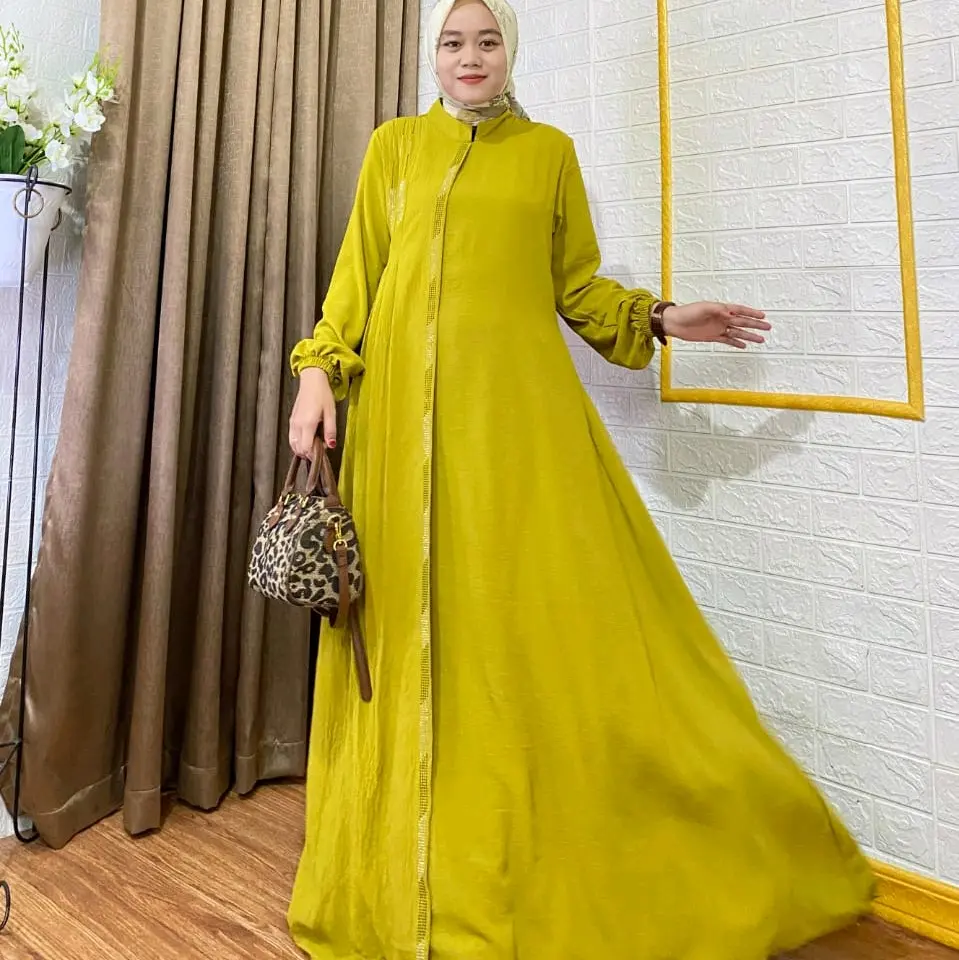 GAMIS POLOS BAHAN CRINGKEL LD 110 PB 138