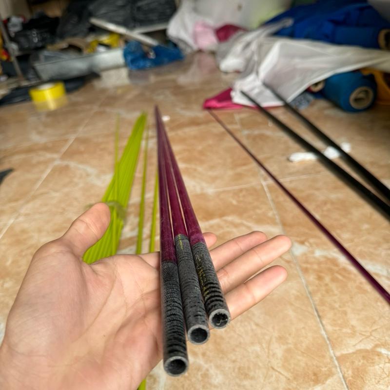 Combo 4 nan tím đậm m25 làm diều 2m5 - Nan làm diều cacbon