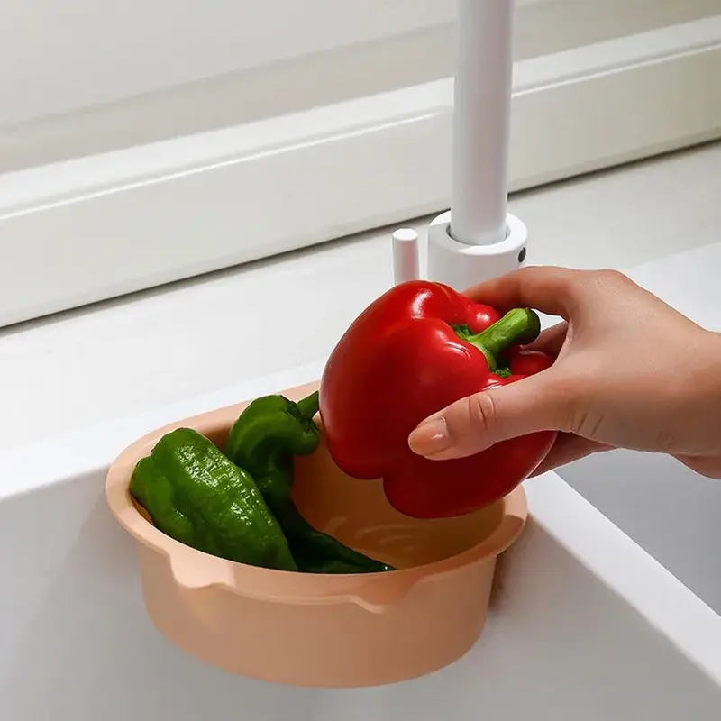 Rổ Thoát Nước Bồn Rửa Nhà Bếp, Đa Chức Năng, Hình Mèo, Rổ Lọc Vòi Nước, Kệ Để Sắp Xếp Trái Cây Và Rau Củ Dụng Cụ Nhà Bếp 2