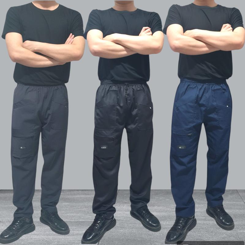 Quần lao động túi hộp cho nam có size từ 45kg đến 110kg