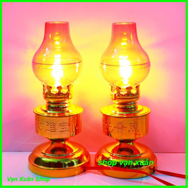 [ Giá 1 cặp ] Đèn thờ cúng kiểu đèn dầu rất đẹp, đèn để bàn thờ, đèn đẹp, rẻ nhất - ĐÈN THỜ Đồ trang trí