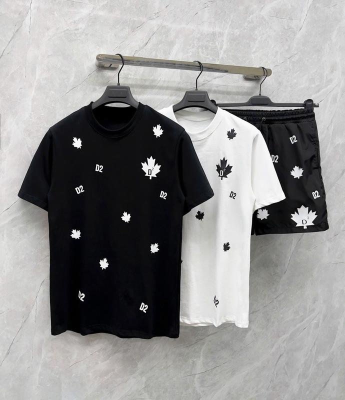 Bộ Quần Áo Nam Hè Cộc Tay In Hình LÁ PHONG D2 Mẫu LT23 Chất Thun Lạnh, Mát Mịn Phong Cách Boy Phố Xu Hướng - Menswear