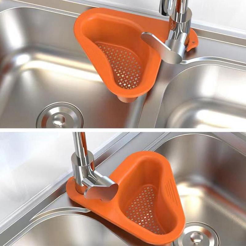 Product Introduction of Kitchen Sink Filter Swan Drain Basket Garbage Filter Shelf Strainer Leftover Sink Hanging Rack Multifunctional Drainage Basket 3