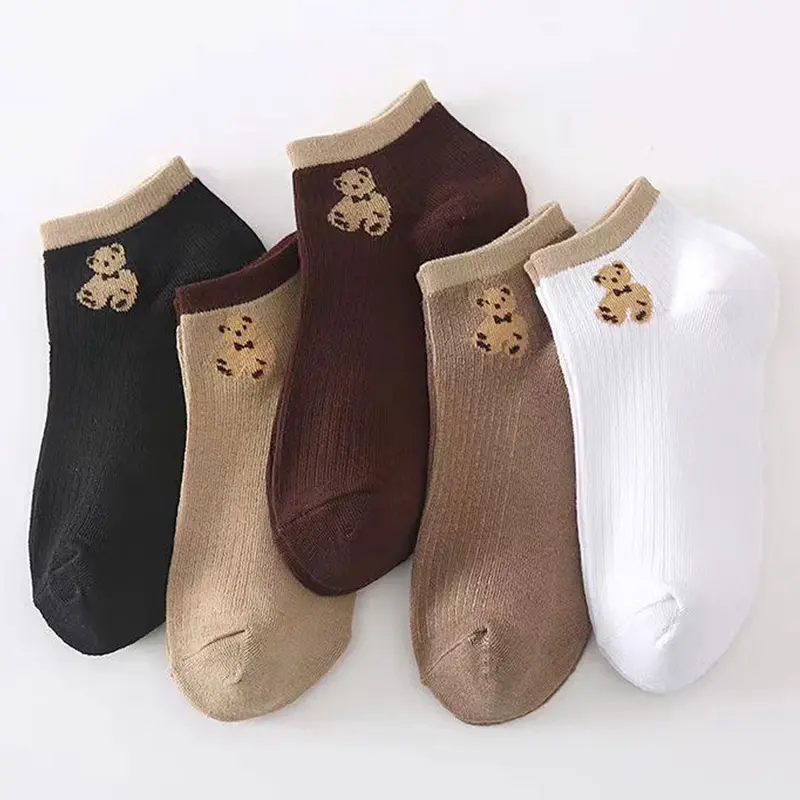 Kaos Kaki Wanita Motif Bear 2
