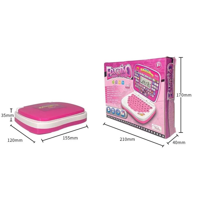 Product Introduction of English Laptop Toy Children's Spanish Point Reading Early Learning Machine Multifunctional Bilingual Learning Machine 11
