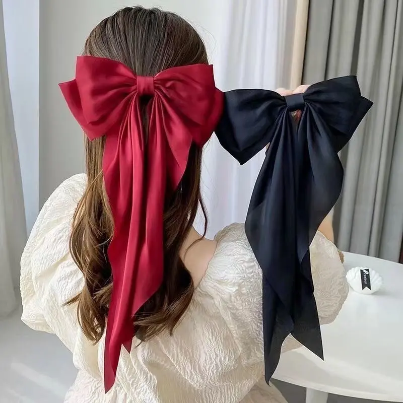 Town Shell - Sheery Jumbo Korean Ribbon Hair Claw / Jepit Rambut Pita / Jepitan Rambut Korea